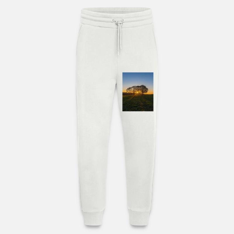Tempel Newham Baum Sonnenaufgang - Jogginghose - made by SPREAD - OFF WHITE