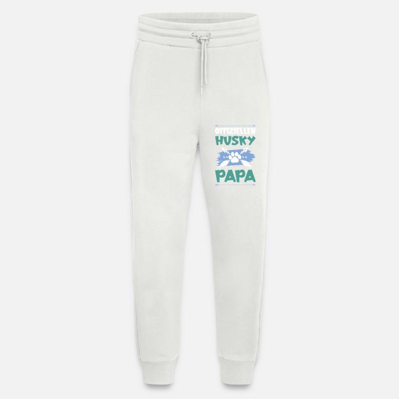 husky hunde papa - Jogginghose - made by SPREAD - OFF WHITE