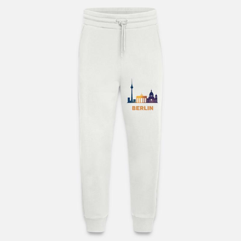 Berlin Skyline Gradient - Jogging Pants - made by SPREAD  - OFF WHITE