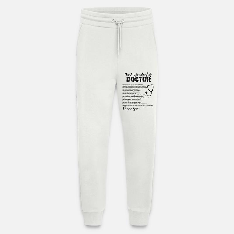 An einen wunderbaren Arzt, Dankeschön Geschenk - Jogginghose - made by SPREAD - OFF WHITE