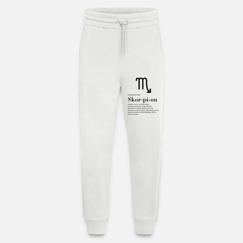 Zodiac sign Scorpio - Jogging Pants - made by SPREAD  - OFF WHITE
