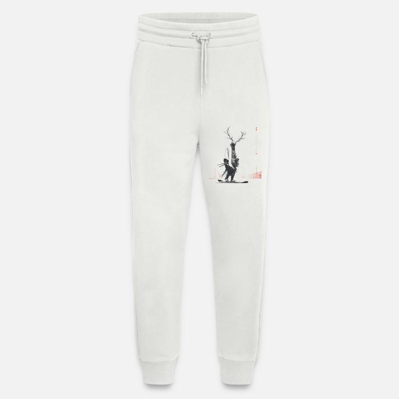 Waldgeist mit Geweihbaum - Jogginghose - made by SPREAD - OFF WHITE