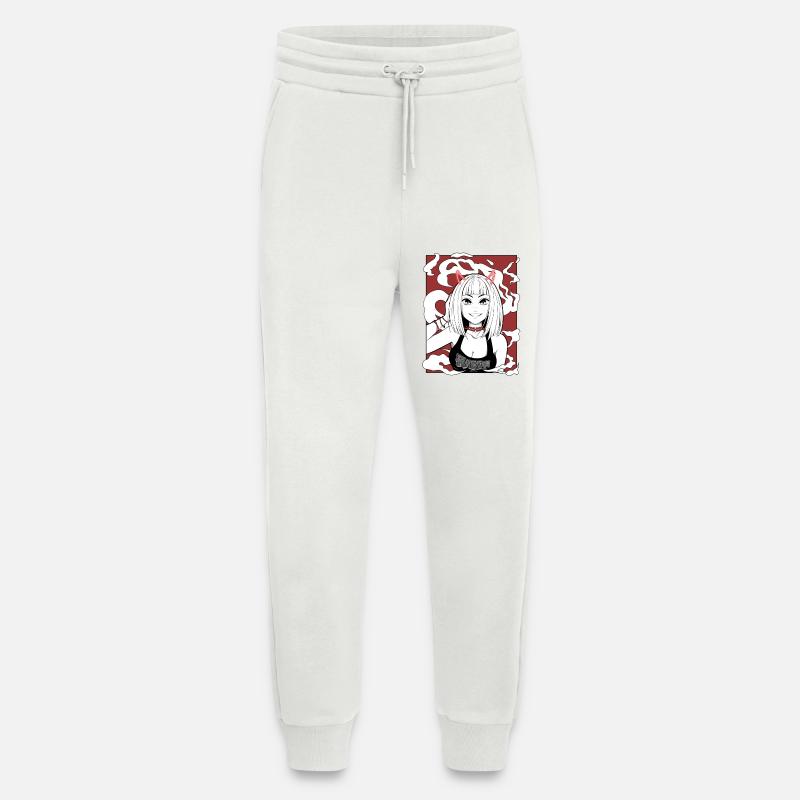 Anime Teufel Mädchen Goth Design - Jogginghose - made by SPREAD - OFF WHITE