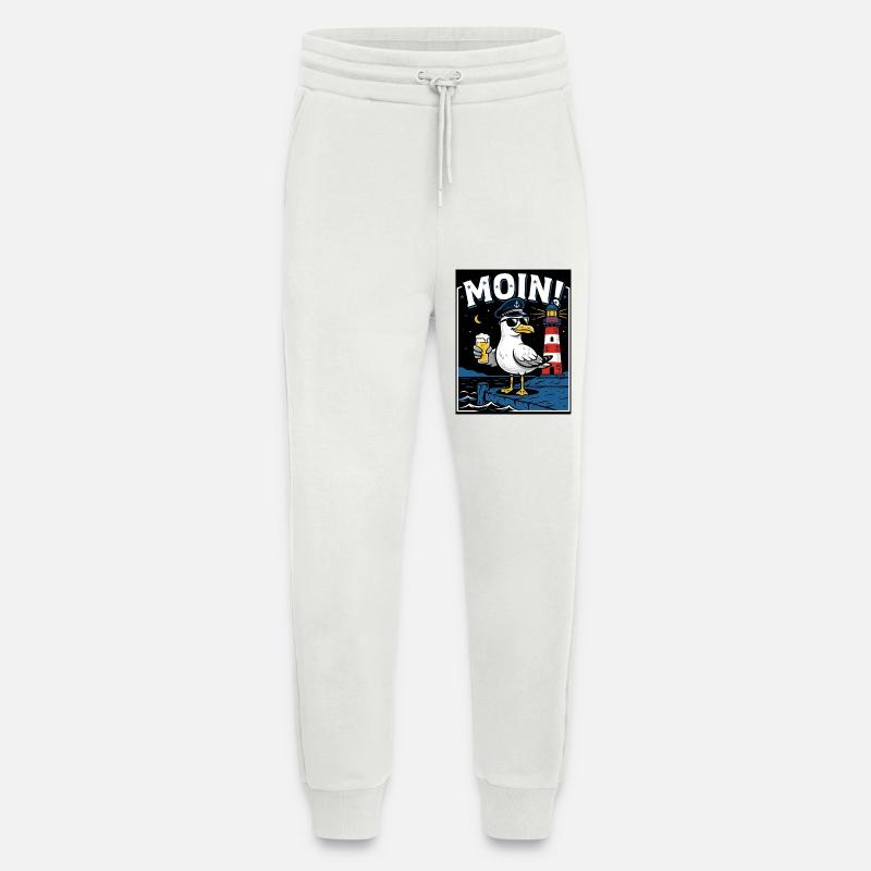 Küste Kneipe Möwe Bier - Jogginghose - made by SPREAD - OFF WHITE