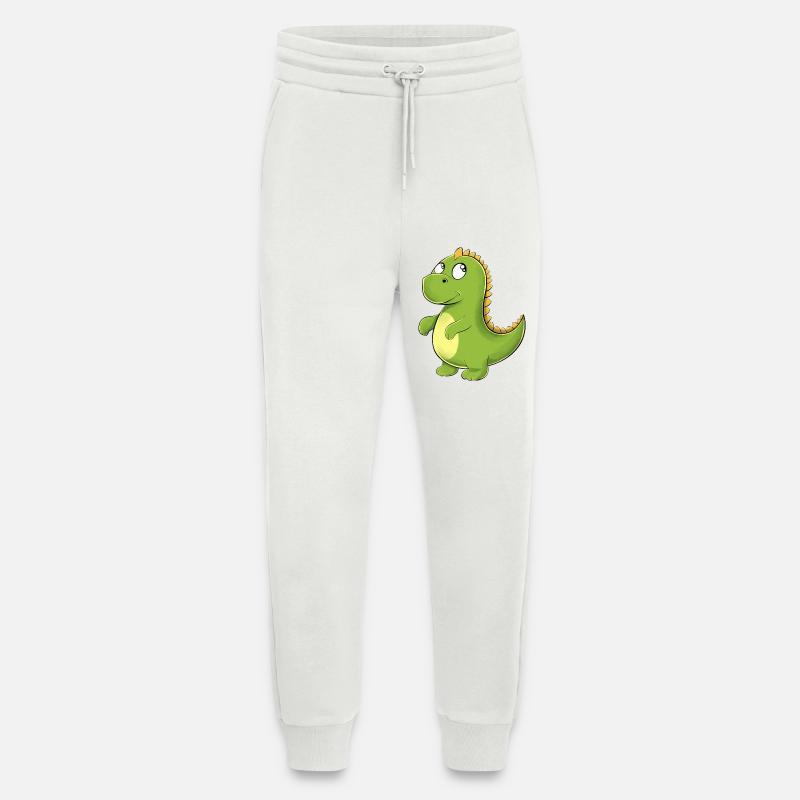 Fröhlicher Grüner Dino - Jogginghose - made by SPREAD - OFF WHITE