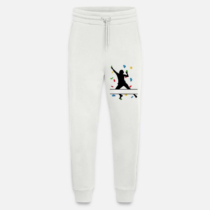Climbing Wall Man – Custom Climber - Jogging Pants - made by SPREAD  - OFF WHITE
