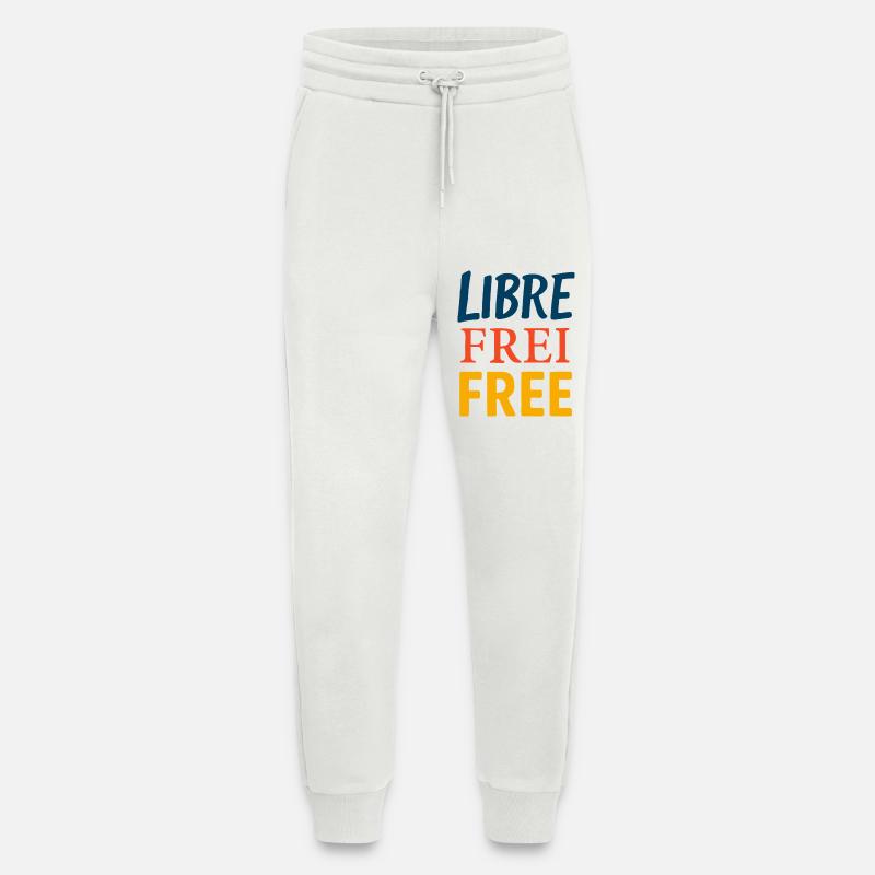 Libre - Pantalon de jogging bio décontracté fabriqué en UE - OFF WHITE