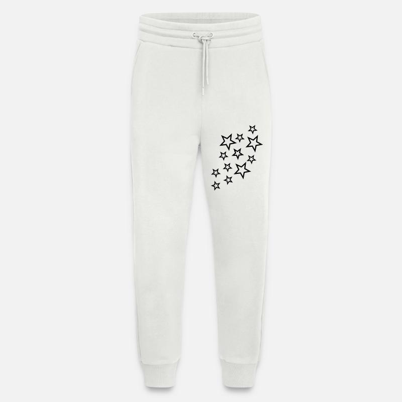 sterne und sternchen - Jogging Pants - made by SPREAD  - OFF WHITE