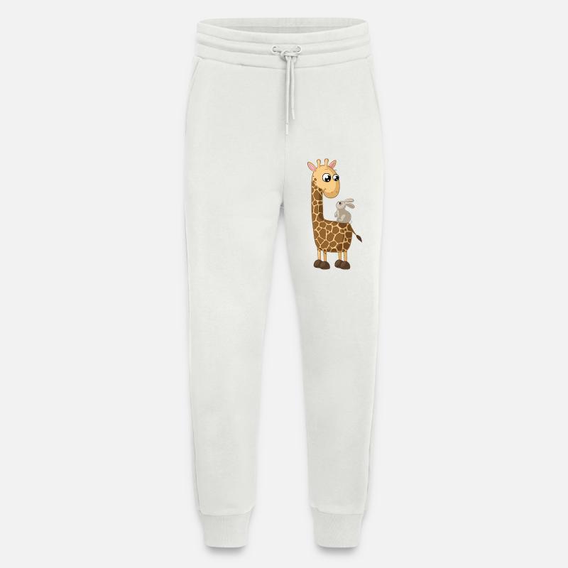 Glückliche Comic Giraffe - Jogginghose - made by SPREAD - OFF WHITE