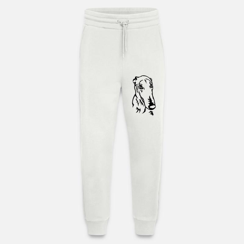 Greyhound Kopf - Jogginghose - made by SPREAD - OFF WHITE