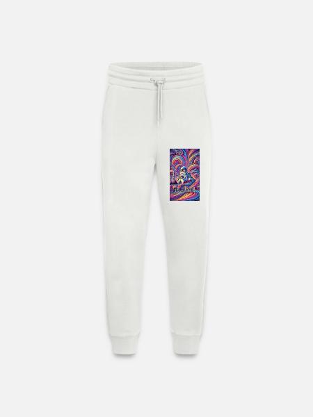 Belgrade Serbia Panorama Design - Jogging Pants - made by SPREAD  - OFF WHITE