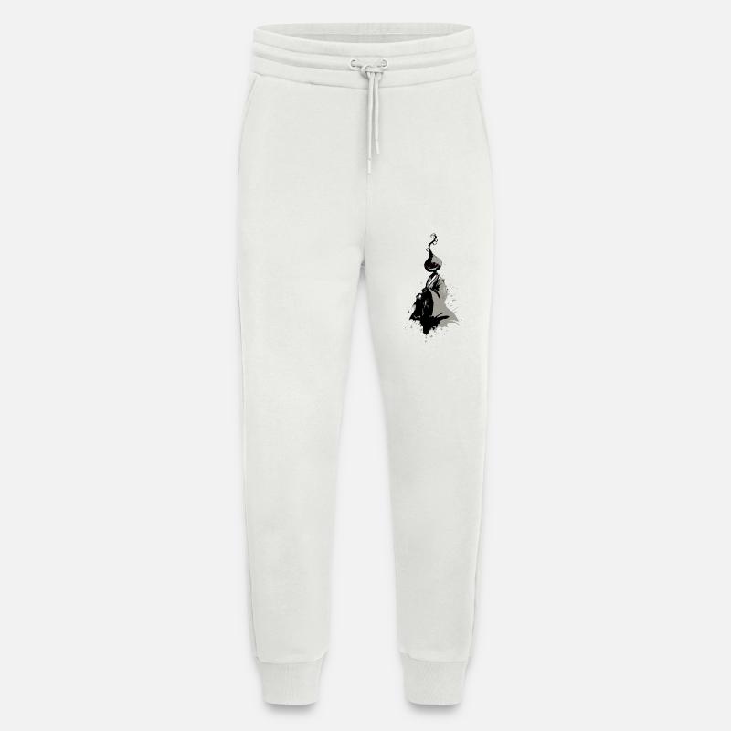 Lachender Yokai – Trickster-Dämon Sumi-e - Jogginghose - made by SPREAD - OFF WHITE