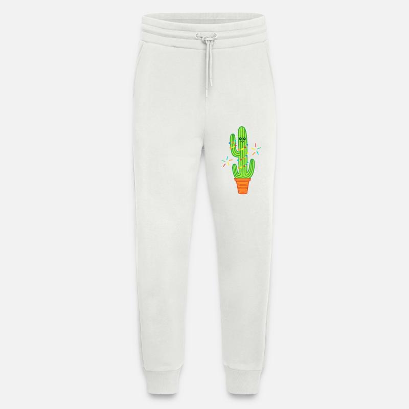 Cute Comic Cactus Green - Jogging Pants - made by SPREAD - OFF WHITE