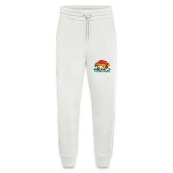 Karaté Carottes - Pantalon de jogging bio décontracté fabriqué en UE - OFF WHITE - Devant