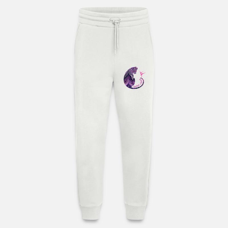 chat avec ballerine e 75 - Pantalon de jogging bio décontracté fabriqué en UE - OFF WHITE