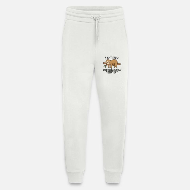 Not lazy - power saving mode - Jogging Pants - made by SPREAD  - OFF WHITE