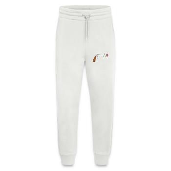 Frieden pistol rose no war flower power peace colt - Jogging Pants - made by SPREAD  - OFF WHITE - Front