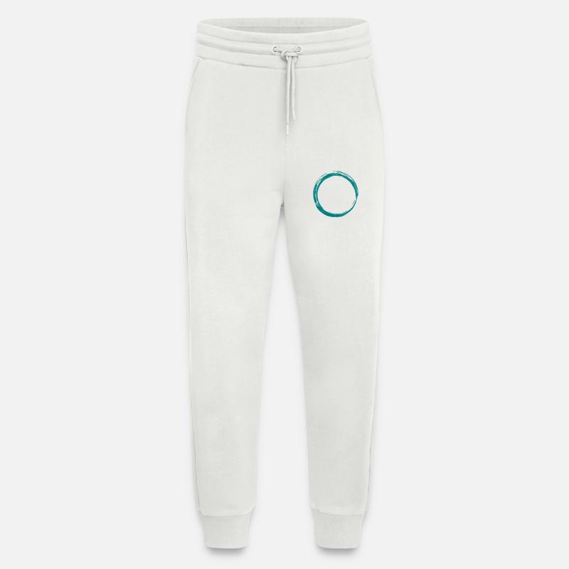 Circle Icon Design Brush Customizable - Jogging Pants - made by SPREAD  - OFF WHITE