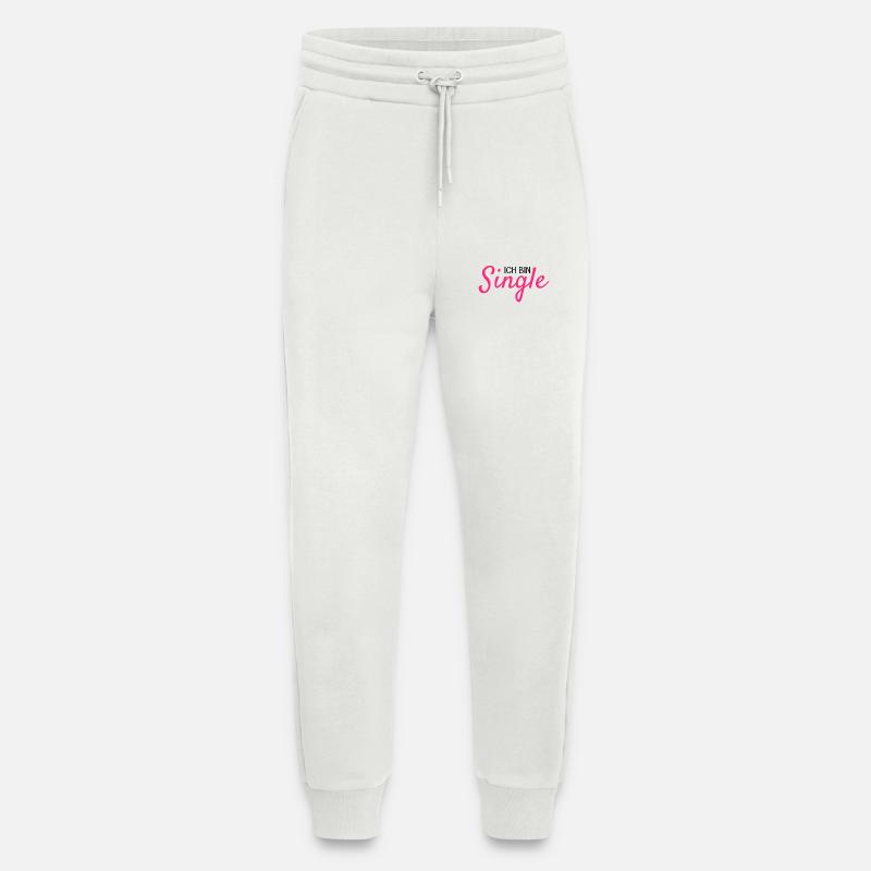 Ich bin Single - Jogginghose - made by SPREAD - OFF WHITE
