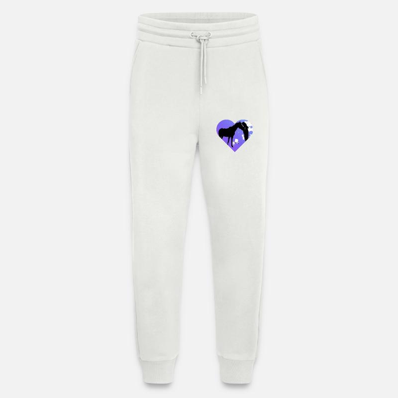 Cheval - Pantalon de jogging bio décontracté fabriqué en UE - OFF WHITE