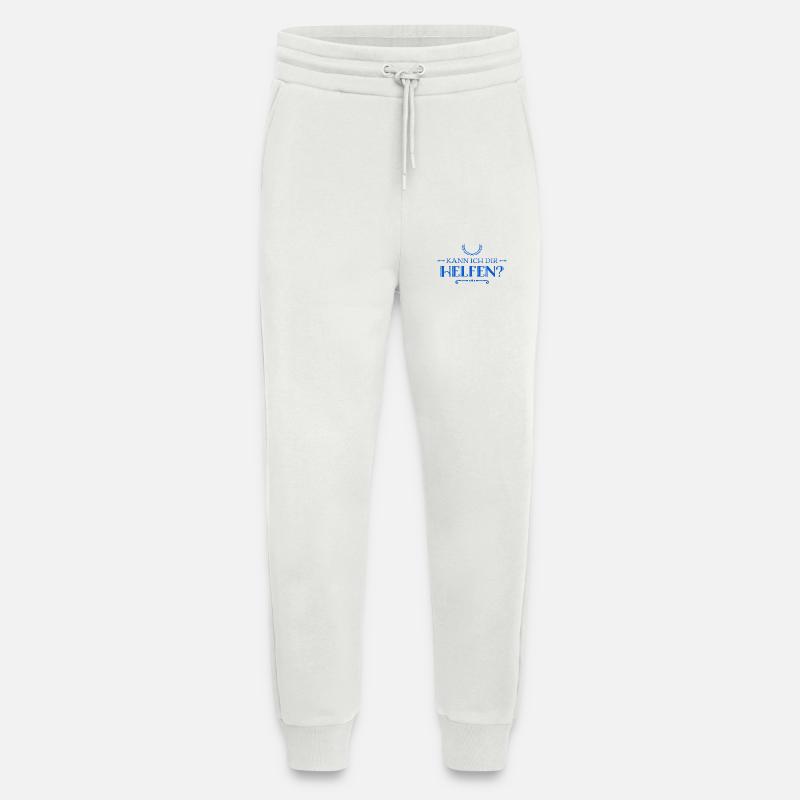 Brauchst du Unterstützung? - Jogginghose - made by SPREAD - OFF WHITE