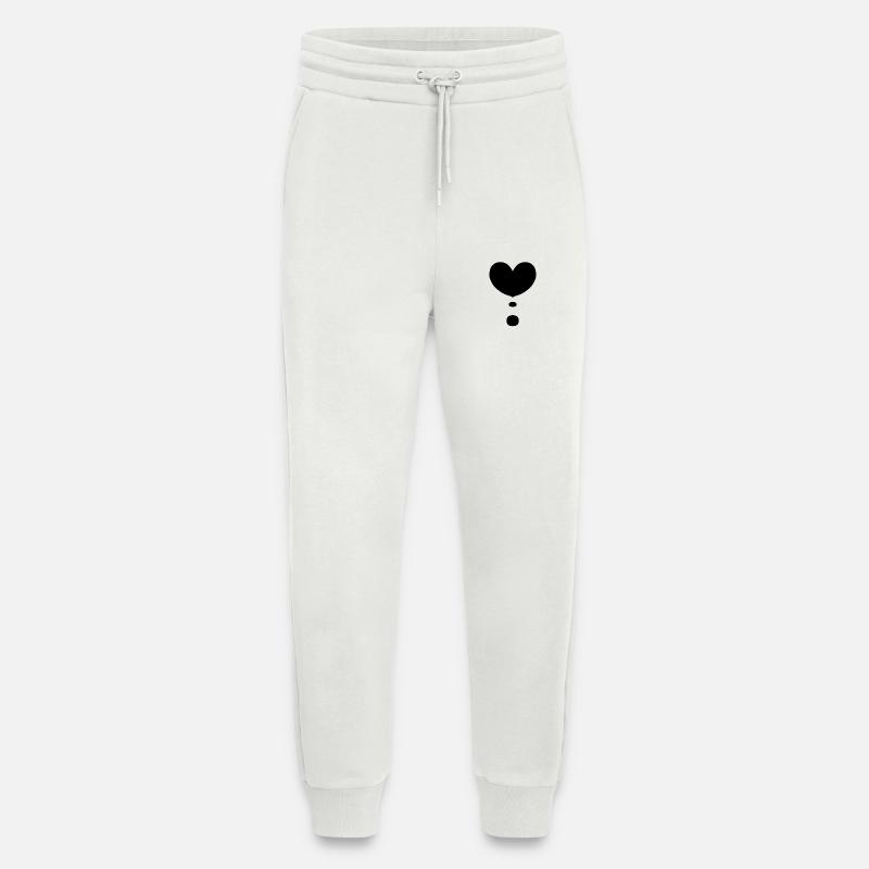 Herz Form Liebe Symbol - Jogginghose - made by SPREAD - OFF WHITE