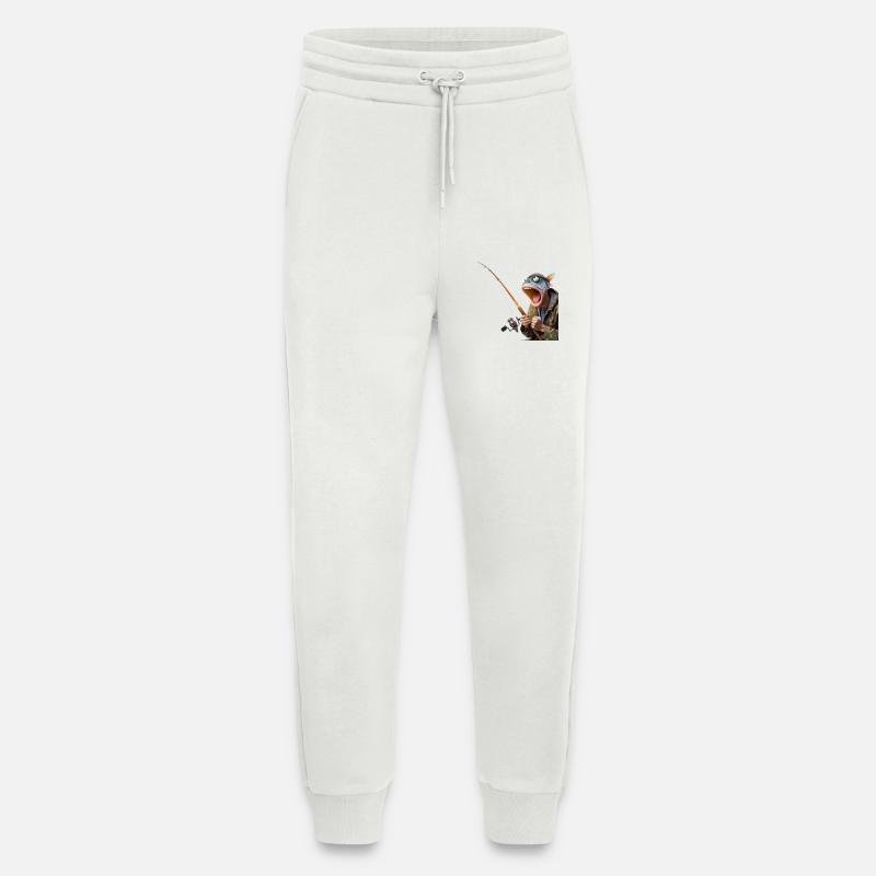 Verrückter Angler - Jogginghose - made by SPREAD - OFF WHITE