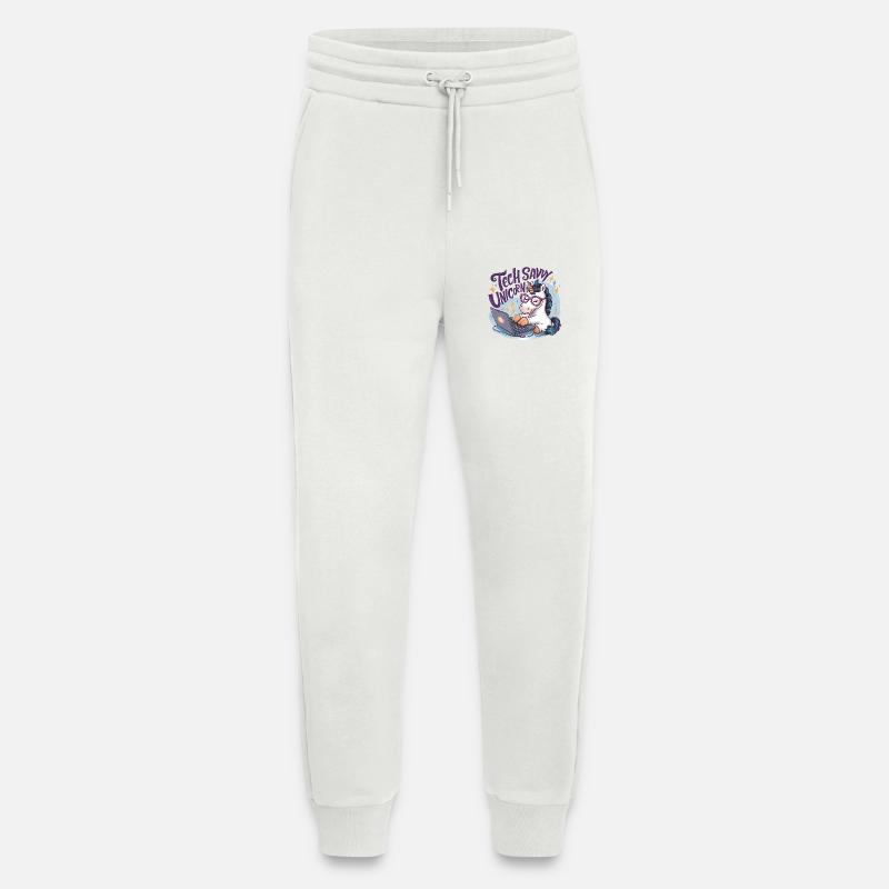 TECHNISCH VERSIERTES EINHORN - Jogginghose - made by SPREAD - OFF WHITE