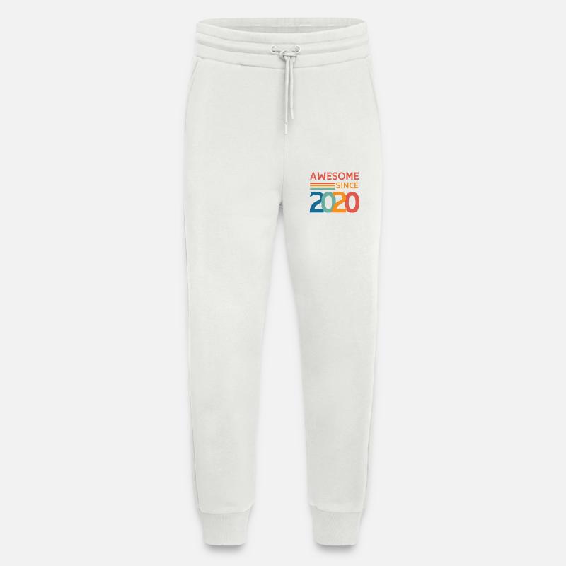 Awesome since 2020 - Jogging Pants - made by SPREAD  - OFF WHITE