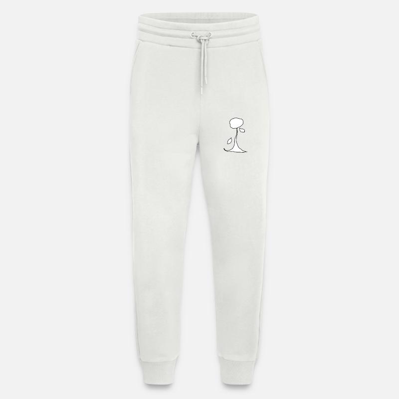 tree plant nature shape symbol - Jogging Pants - made by SPREAD  - OFF WHITE