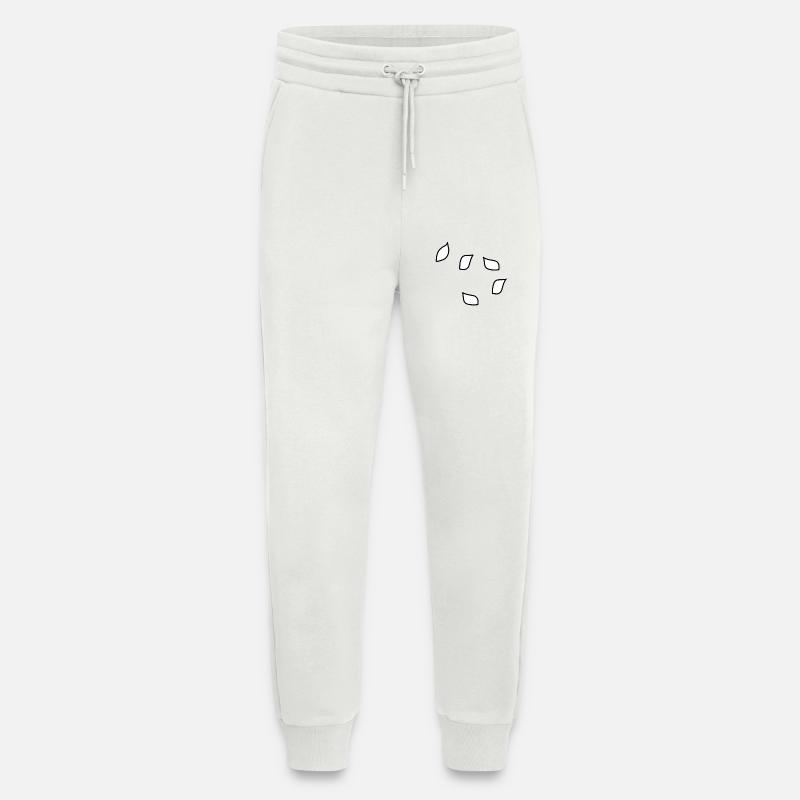 blätter blatt muster - Jogginghose - made by SPREAD - OFF WHITE