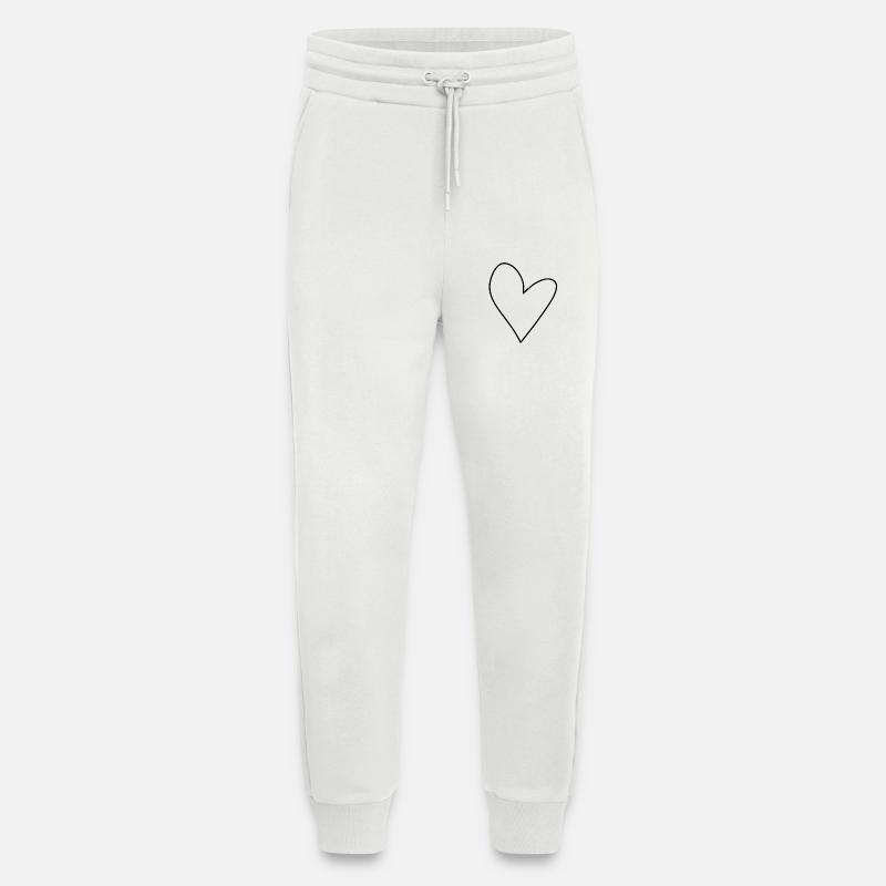 herz symbol liebe form - Jogginghose - made by SPREAD - OFF WHITE