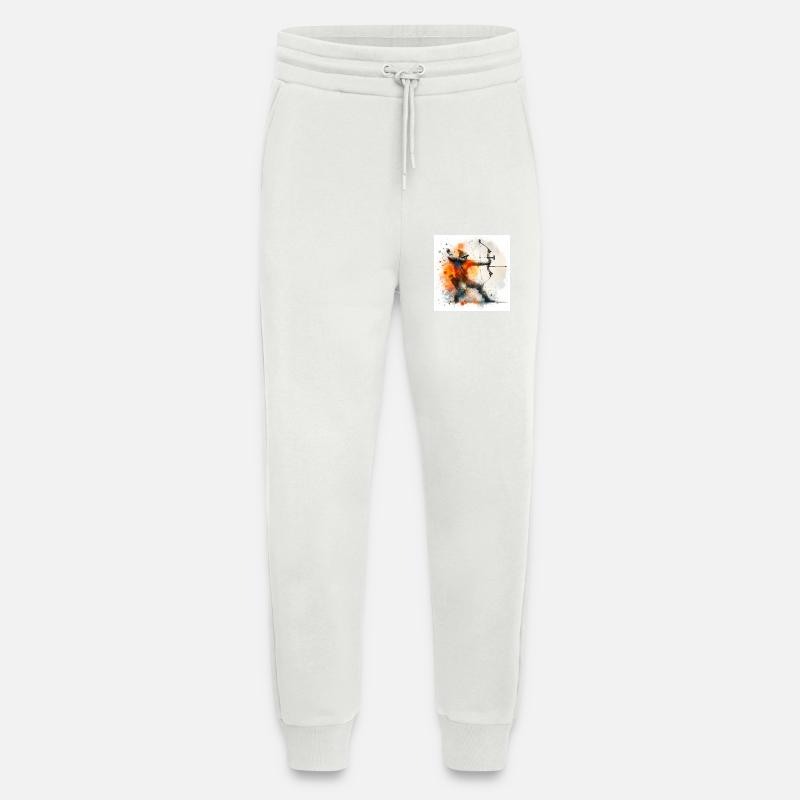 Aquarell-Bogenschütze - Jogginghose - made by SPREAD - OFF WHITE