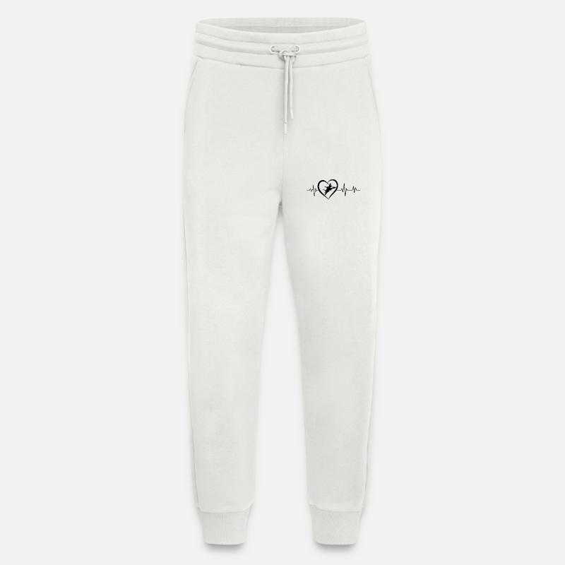 Herzschlag von Kampfjets - Jogginghose - made by SPREAD - OFF WHITE