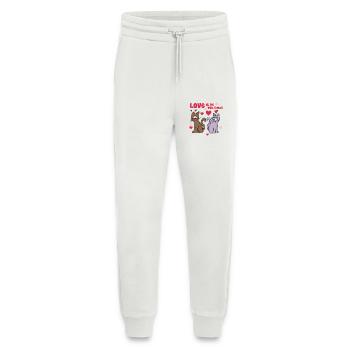 love is all you need - Jogging Pants - made by SPREAD  - OFF WHITE - Front
