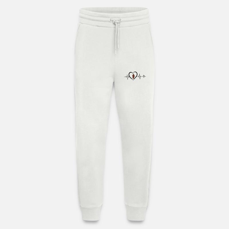 Herzschlag eines Feuerwehrmanns - Jogginghose - made by SPREAD - OFF WHITE