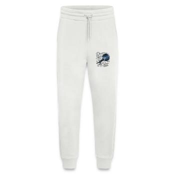 Les rêves sont comme les étoiles, il suffit de les suivre. - Pantalon de jogging bio décontracté fabriqué en UE - OFF WHITE - Devant