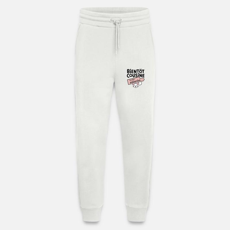 soon cousin please wait - Jogging Pants - made by SPREAD  - OFF WHITE