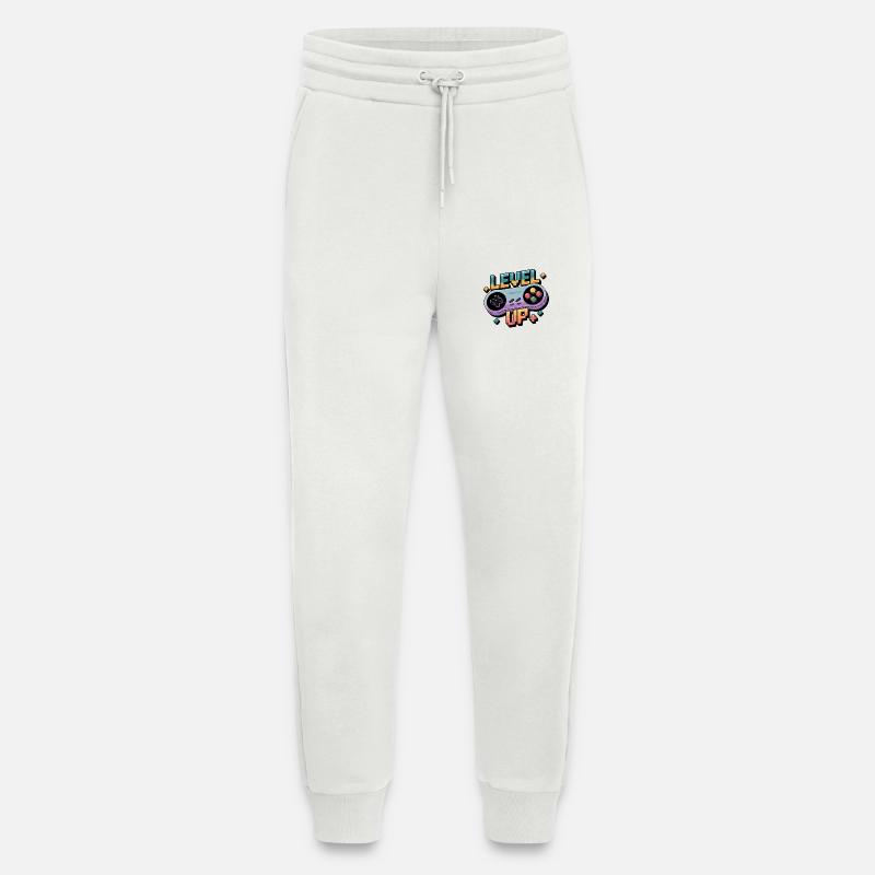 Level Up – Gaming Controller - Jogging Pants - made by SPREAD  - OFF WHITE
