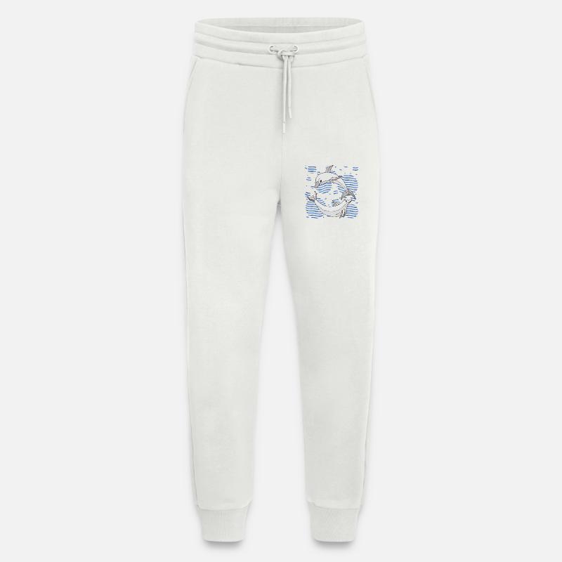 Dolphins - Jogging Pants - made by SPREAD  - OFF WHITE