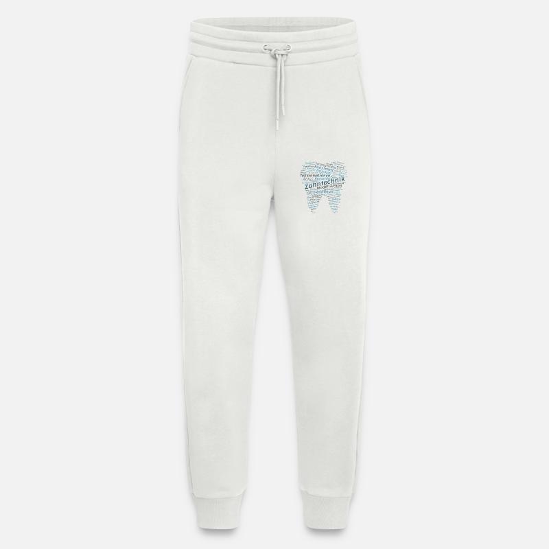 Zahntechnik Wordcloud blau - Jogginghose - made by SPREAD - OFF WHITE