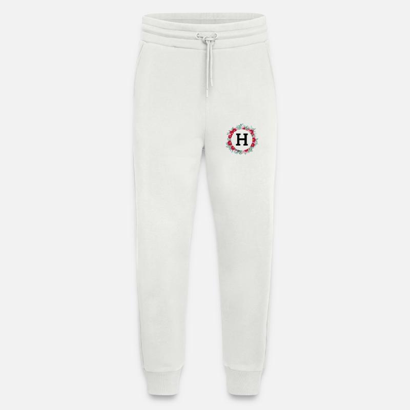 Buchstabe h Blumenkrone - Jogginghose - made by SPREAD - OFF WHITE