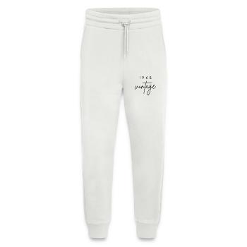Anniversaire 1968 vintage - Pantalon de jogging bio décontracté fabriqué en UE - OFF WHITE - Devant