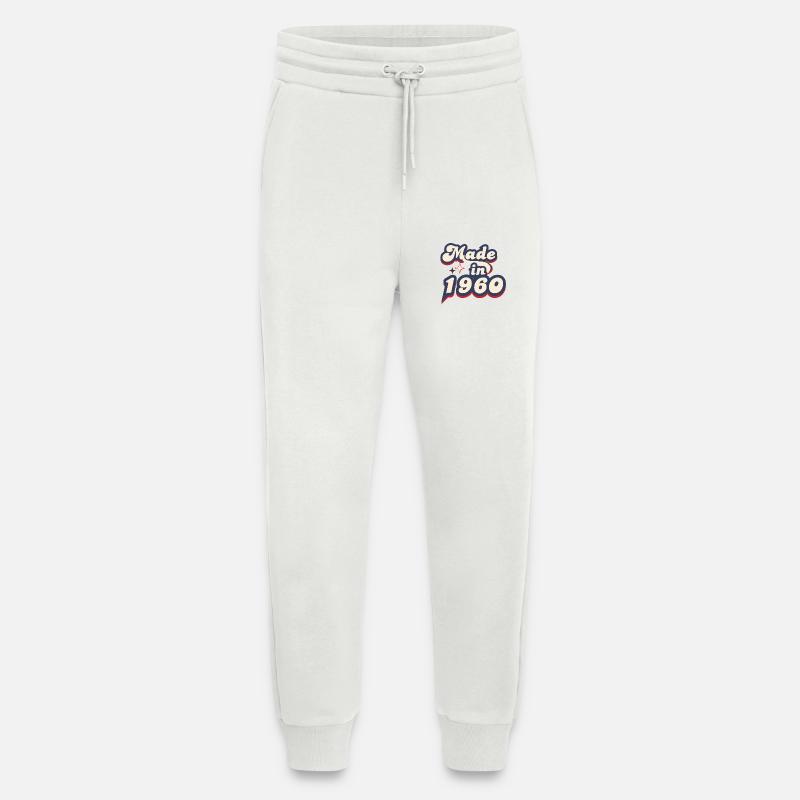 Made in 1960 Retro - Jogging Pants - made by SPREAD  - OFF WHITE