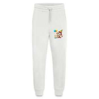 Monkey Kid Celebrating Birthday - Jogginghose - made by SPREAD - OFF WHITE - Vorne