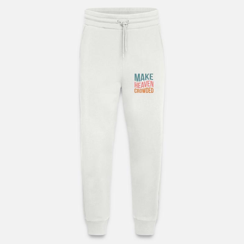 Make Heaven Crowded - Jogging Pants - made by SPREAD  - OFF WHITE
