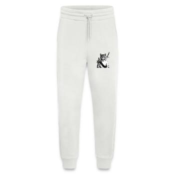 Die Samurai-Katze, die Bushido-Katze - Jogginghose - made by SPREAD - OFF WHITE - Vorne