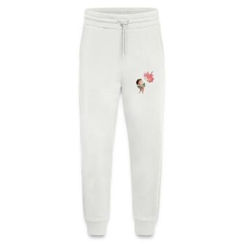 Zauberhafte Fee mit Pfingstrose - Jogginghose - made by SPREAD - OFF WHITE - Vorne