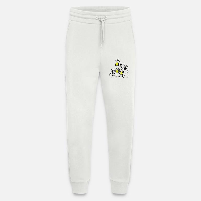 Beer Team Skeleton - Jogging Pants - made by SPREAD  - OFF WHITE