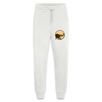 nacht mond sonne abend rund kreis faultier entspan - Jogginghose - made by SPREAD - OFF WHITE - Vorne
